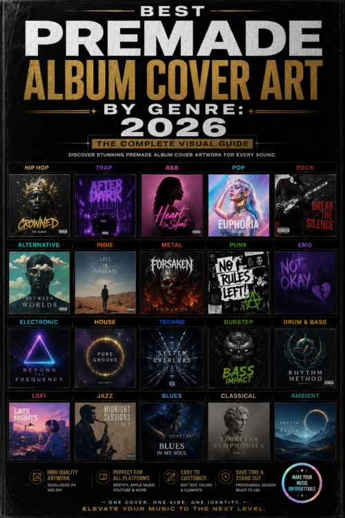 Best Premade Album Cover Art by Genre: 2026 The Complete Visual Guide