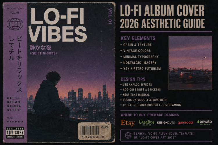 Lo-Fi Album Cover Art: 2026 Aesthetic Guide & Where to Buy Premade Designs