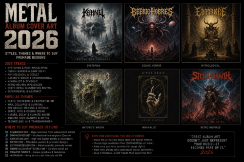 Metal Album Cover Art: 2026 Styles, Themes & Where to Buy Premade Designs
