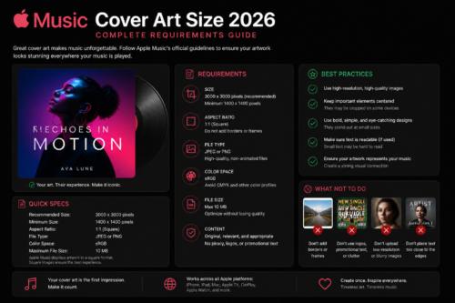 Apple Music Cover Art Size 2026: Complete Requirements Guide