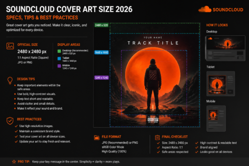 SoundCloud Cover Art Size 2026: Specs, Tips & Best Practices